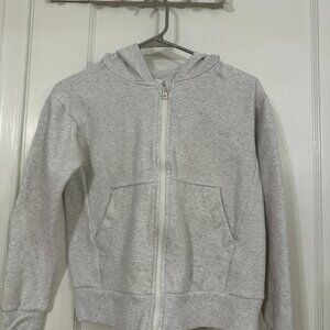 Athleta Girl Grey Zip-Up Hoodie